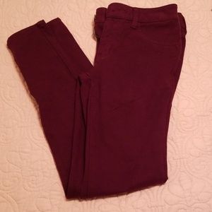 AE burgundy jegging